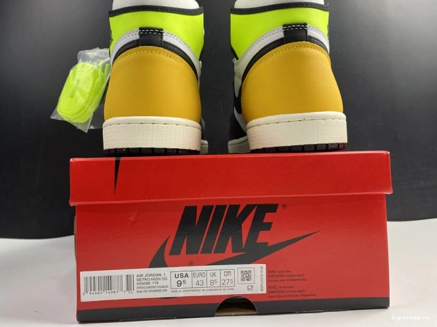 OG 'VOLT GOLD' 1 RETRO JORDAN 555088-118 AIR HIGH 0811
